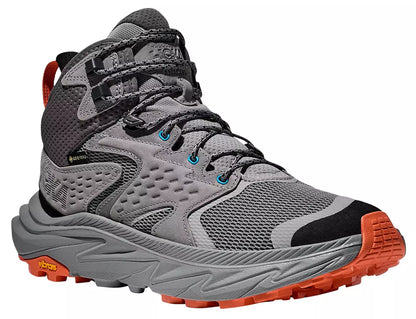 Hoka Men's Anacapa 2 Mid GTX Galactic Grey / Black Medium Width Hiking Boots