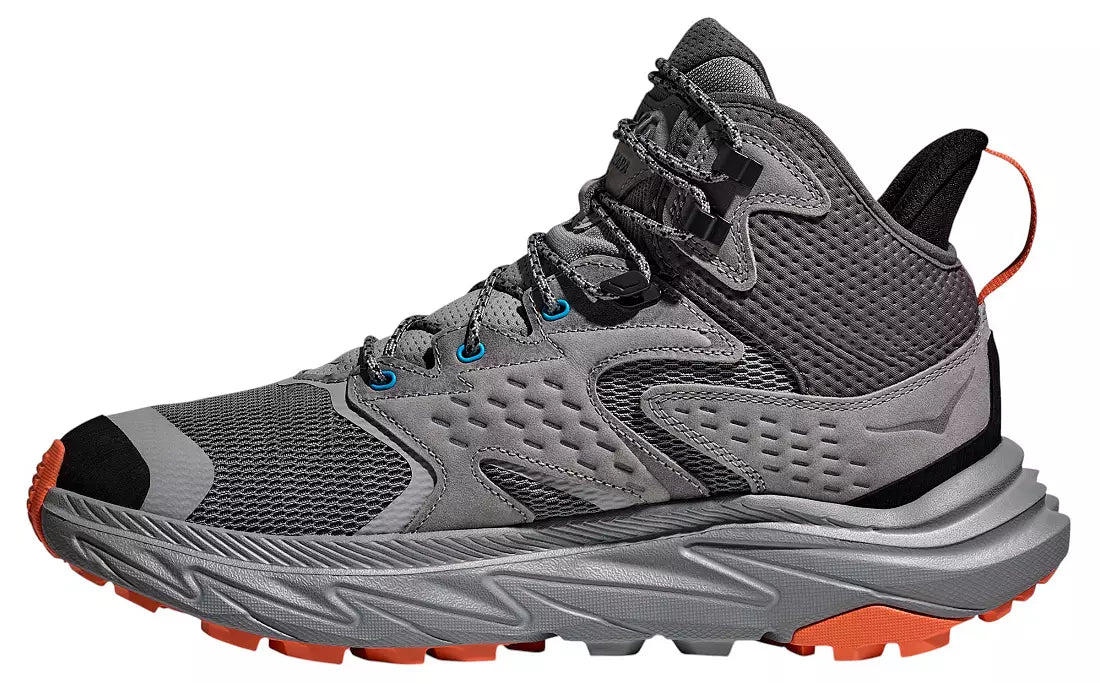 Hoka Men's Anacapa 2 Mid GTX Galactic Grey / Black Medium Width Hiking Boots
