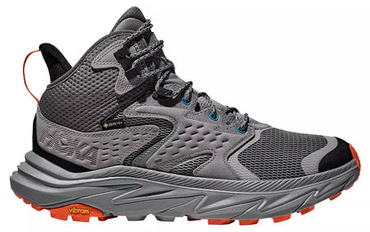 Hoka Men's Anacapa 2 Mid GTX Galactic Grey / Black Medium Width Hiking Boots