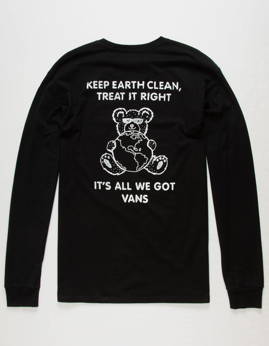 Vans Men's Long Sleeve World Code, Black