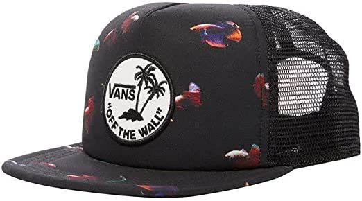 Vans Men's Trucker Hat, (Surf Patch) Black / Mo Betta Fish, One Size