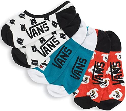 Vans Women's Canoodles No Show Socks, Multi Puppy Party