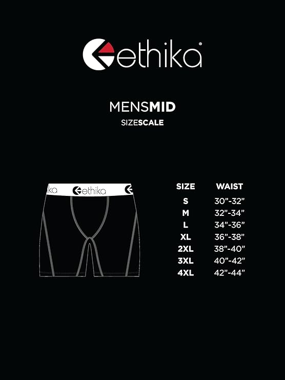 Ethika Men's Searching Mid Fit Boxer Brief