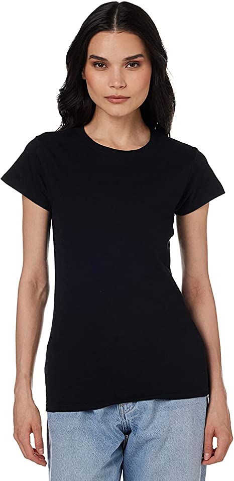 Gildan Women's (2 Pack) Softstyle Cotton T-Shirt, Style G64000l, Black