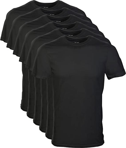 Gildan Men's Crew T-Shirts, Multipack, Style G1100, Black