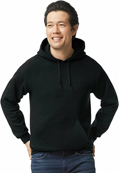 Gildan Adult Fleece Hooded Sweatshirt, Style G18500, Black