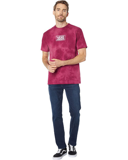 Vans Men's Short Sleeve Tee, (OTW Spot Tie Dye) Raspberry Radiance