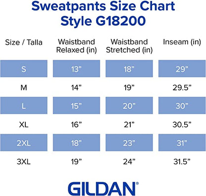 Gildan Adult Fleece Elastic Bottom Sweatpants, Style G18200, Sport Grey