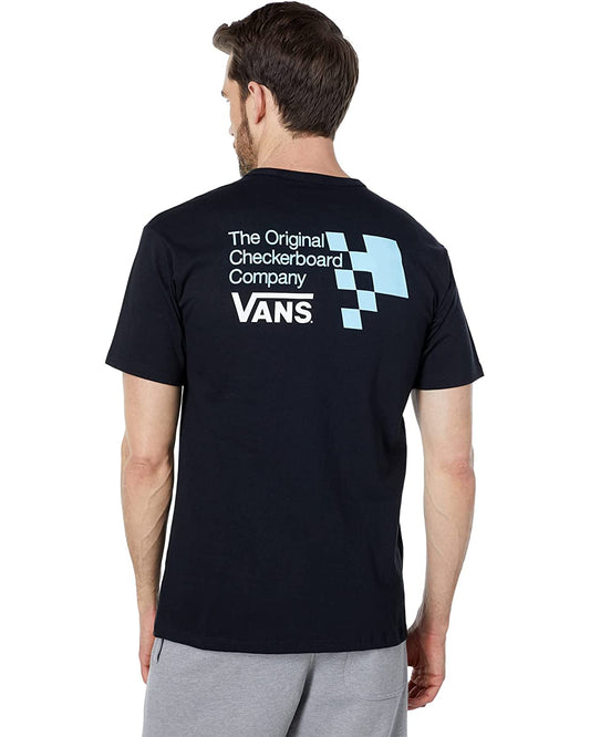 Vans Men's Classic Short Sleeve Tee, (OTW OG Checker) Black