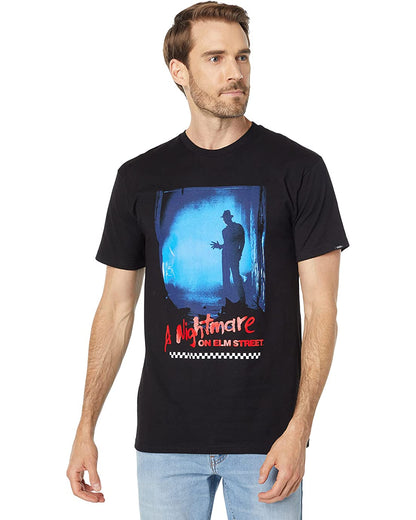 Vans Men's Short Sleeve Tee, (Nightmare On Elm Street) Black