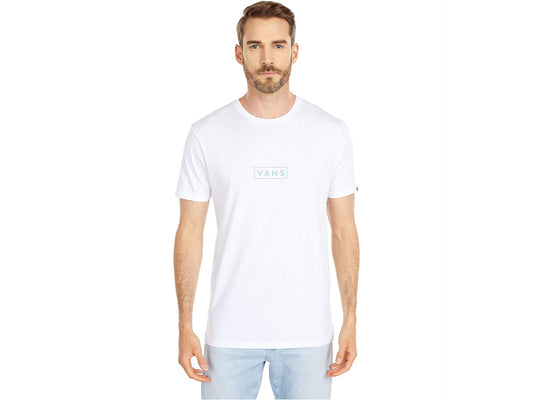 Vans Men's Short Sleeve Tee, (Easy Box) White/Canton