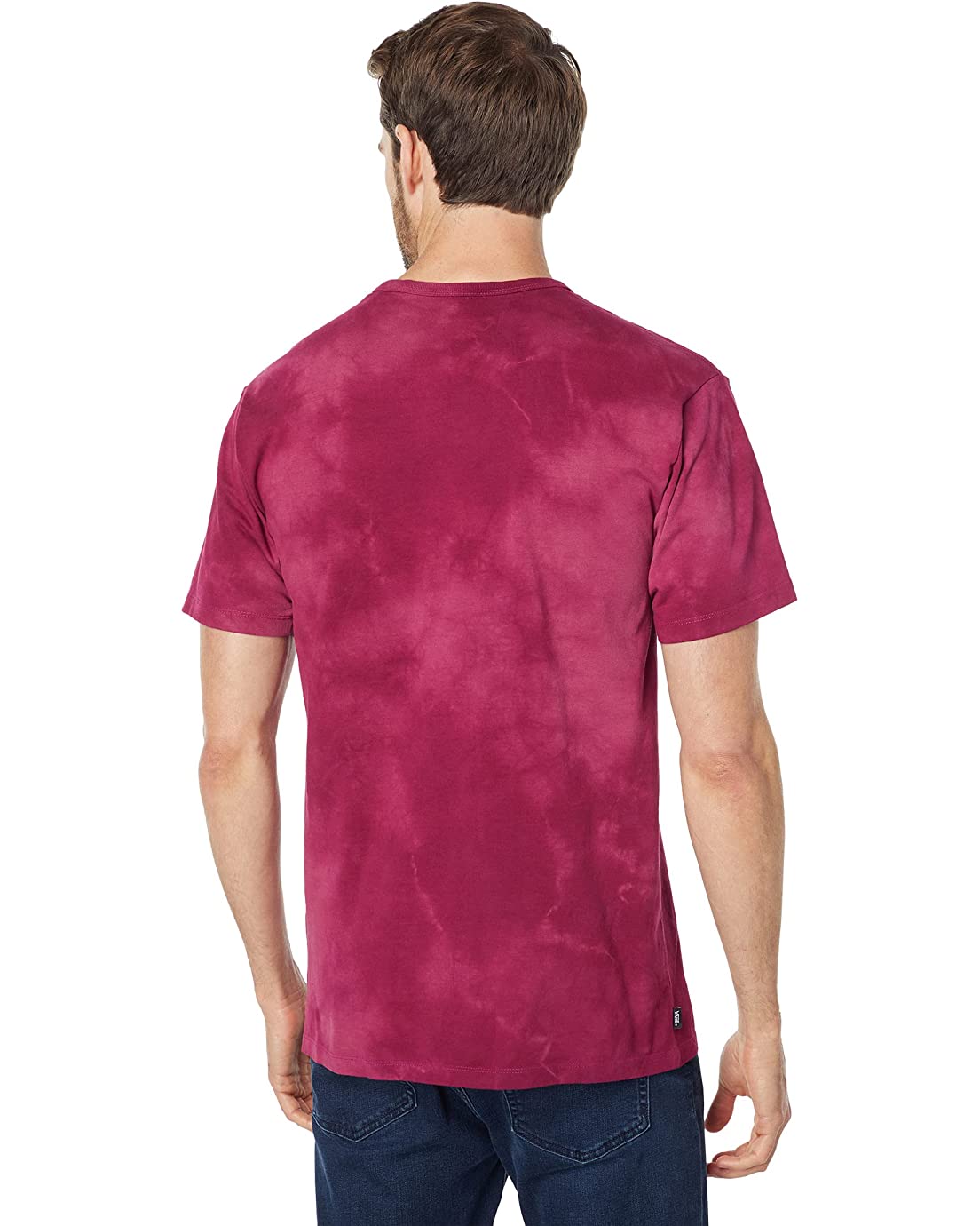 Vans Men's Short Sleeve Tee, (OTW Spot Tie Dye) Raspberry Radiance