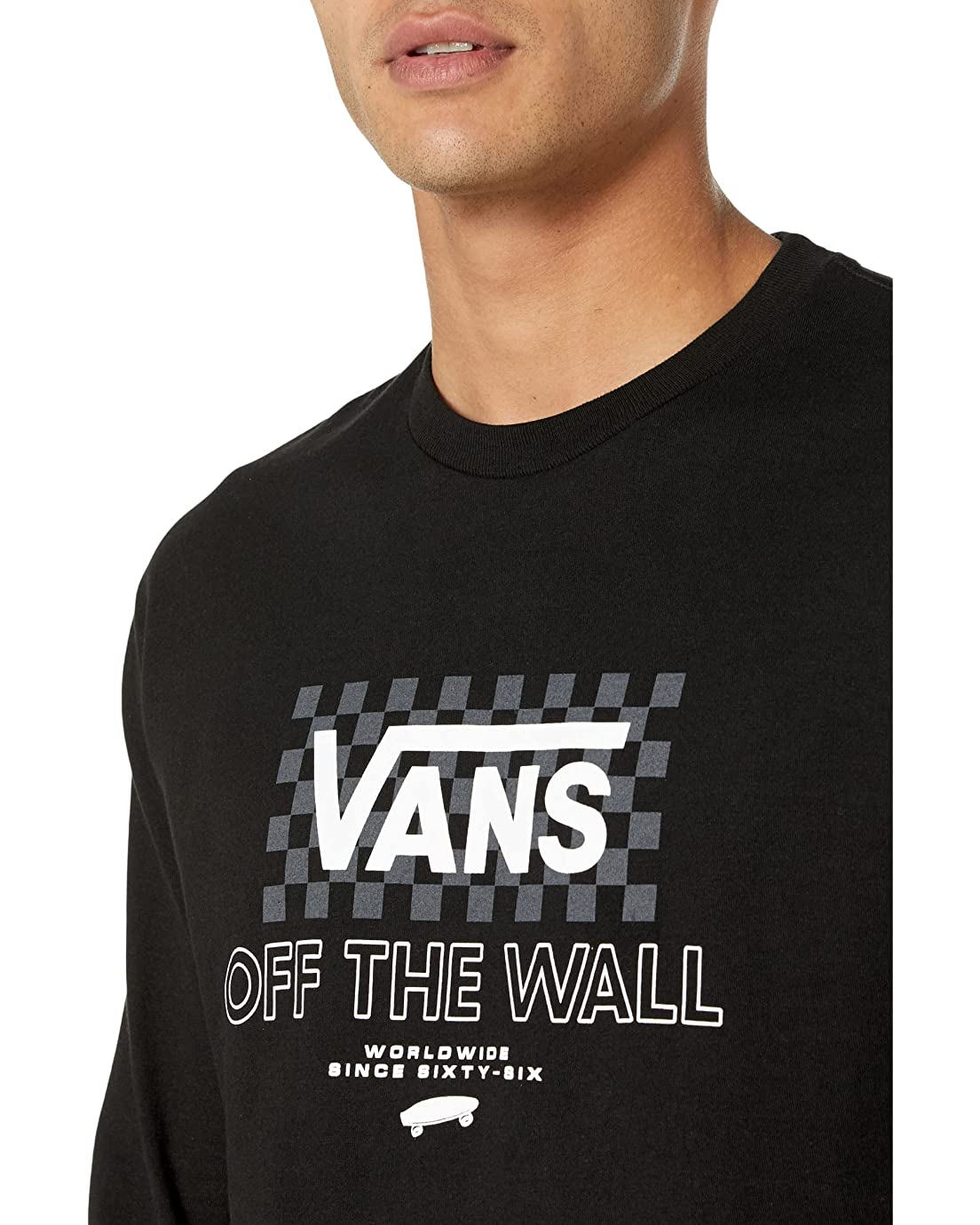 Vans Men's Long Sleeve (Checker DNA) Black