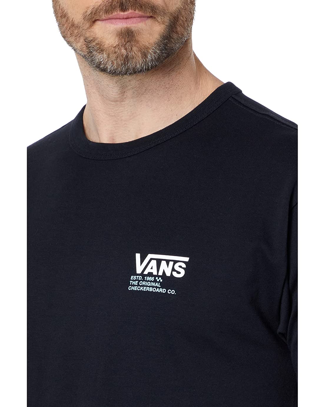 Vans Men's Classic Short Sleeve Tee, (OTW OG Checker) Black
