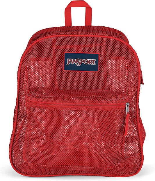 Jansport Backpack, MESH BACK, Hight Risk Red