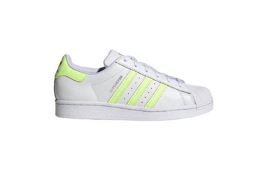 Adidas Women's Superstar Originals Sneakers, Cloud White/Hires Yellow/Matte Silver