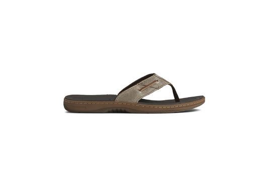 Sperry Men's Baitfish Thong Sandals, Brown