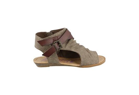 Blowfish Malibu Women's Balla Sandals, Brown Rancher/Whiskey Dyecut