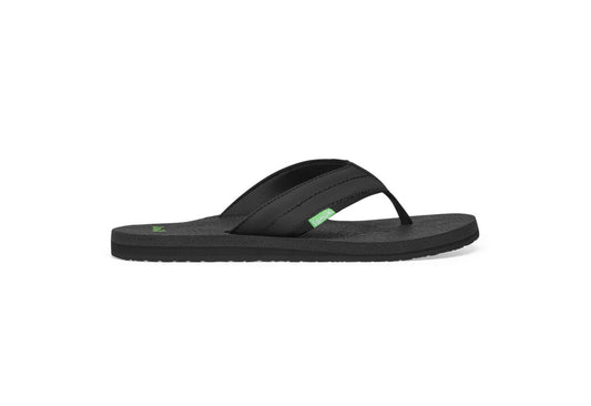 Sanuk Men's Beer Cozy 2 Flip Flops, Black