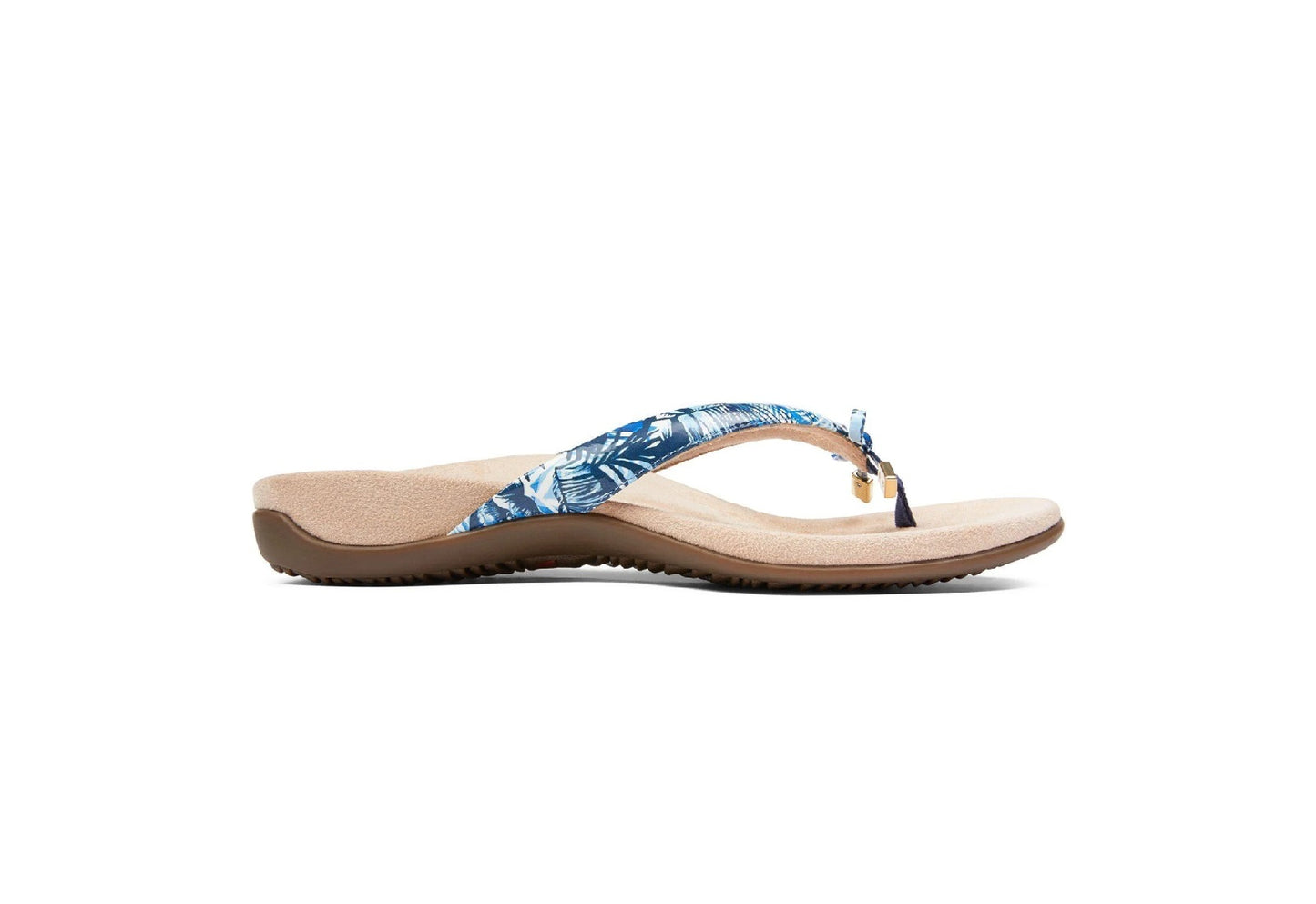 Vionic Women's Bella II Toe Post Sandals, Blue Palm