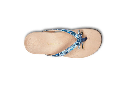 Vionic Women's Bella II Toe Post Sandals, Blue Palm