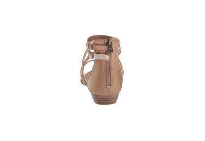 Blowfish Malibu Women's Bungalow Sandals, Sand/Amber/Sahara Mirage/Gold Cosmic