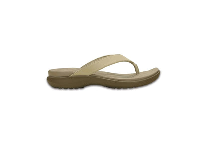 Crocs Women's Capri V Flip-Flops, Chai/Walnut