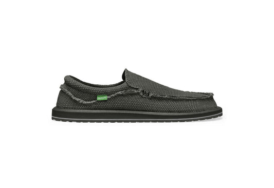 Sanuk Men's Chiba Sidewalk Surfers Slip-On, Black