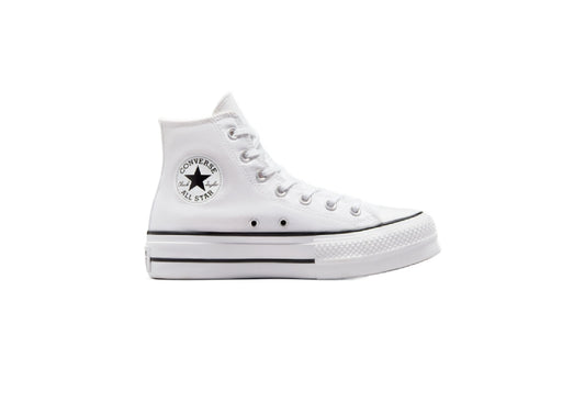 Converse Women's Chuck Taylor All Star Lift Platform High Top Canvas Sneaker, White/Black/White