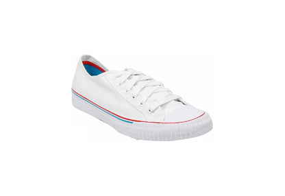 PF Flyers Center Lo Reissue, White/Blue (Women)