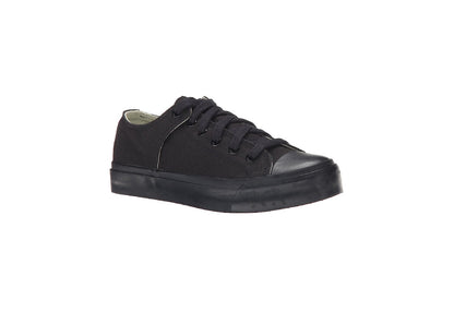 PF Flyers Bob Cousy Low Top Sneaker, Black (Women)