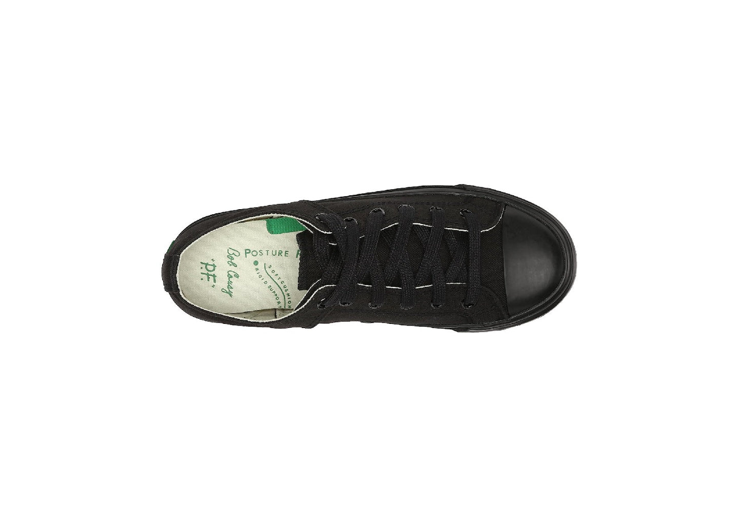 PF Flyers Bob Cousy Low Top Sneaker, Black (Women)