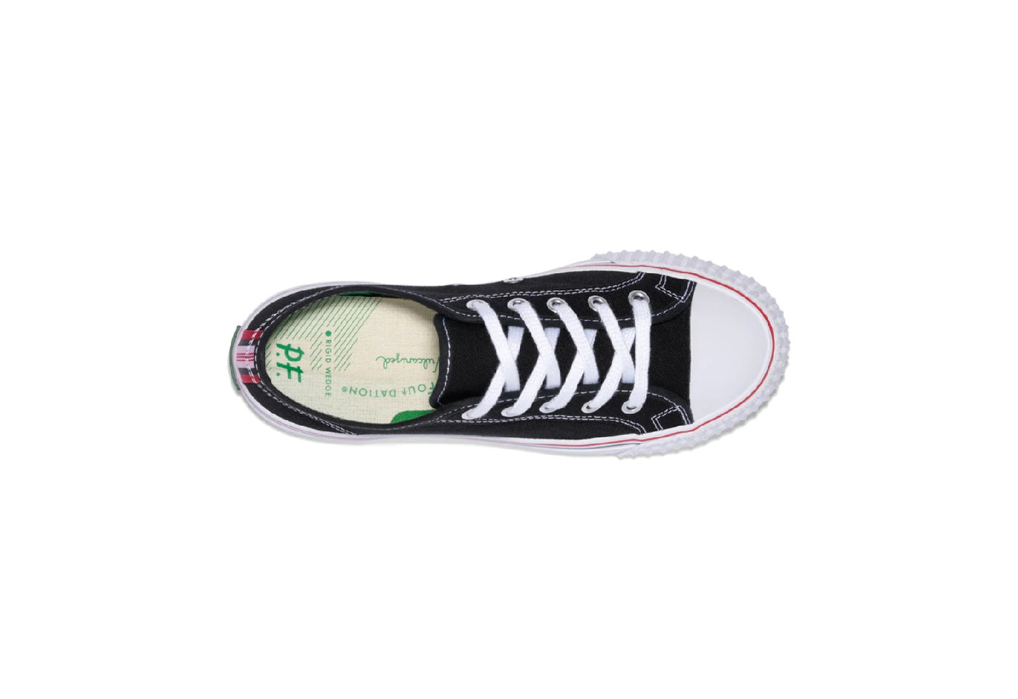 PF Flyers Center Lo Reissue, Black/White (Kids)