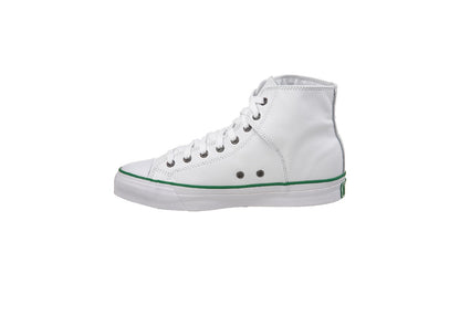 PF Flyers Bob Cousy High Top Sneakers, White/Green (Men)