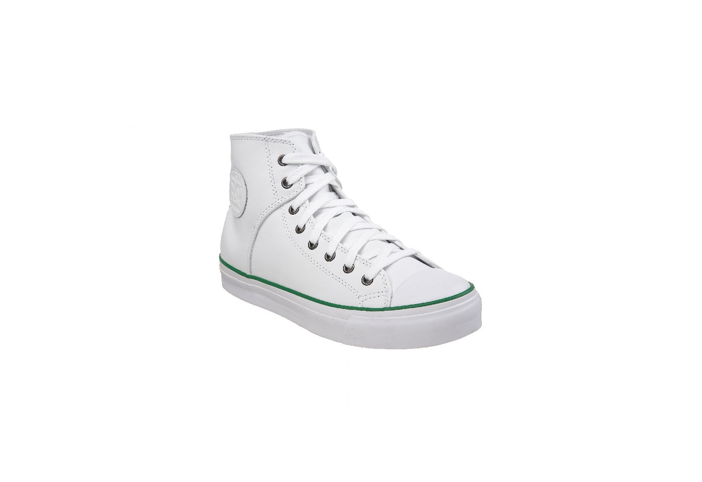 PF Flyers Bob Cousy High Top Sneakers, White/Green (Men)