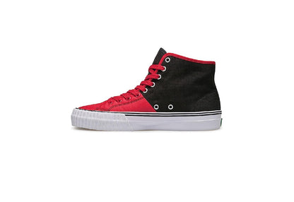 PF Flyers Center Hi Reissue, Black/Red (Men)