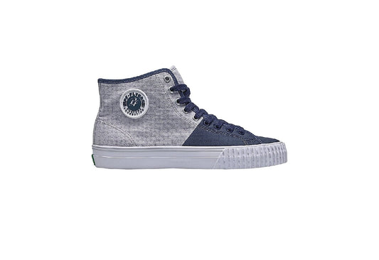 PF Flyers Center Hi Reissue, Grey/Blue (Men)