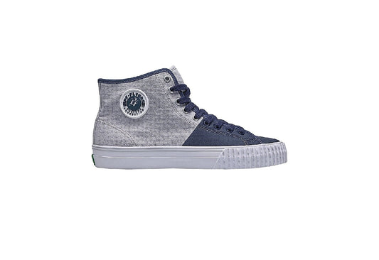 PF Flyers Center Hi Reissue, Grey/Blue (Women)