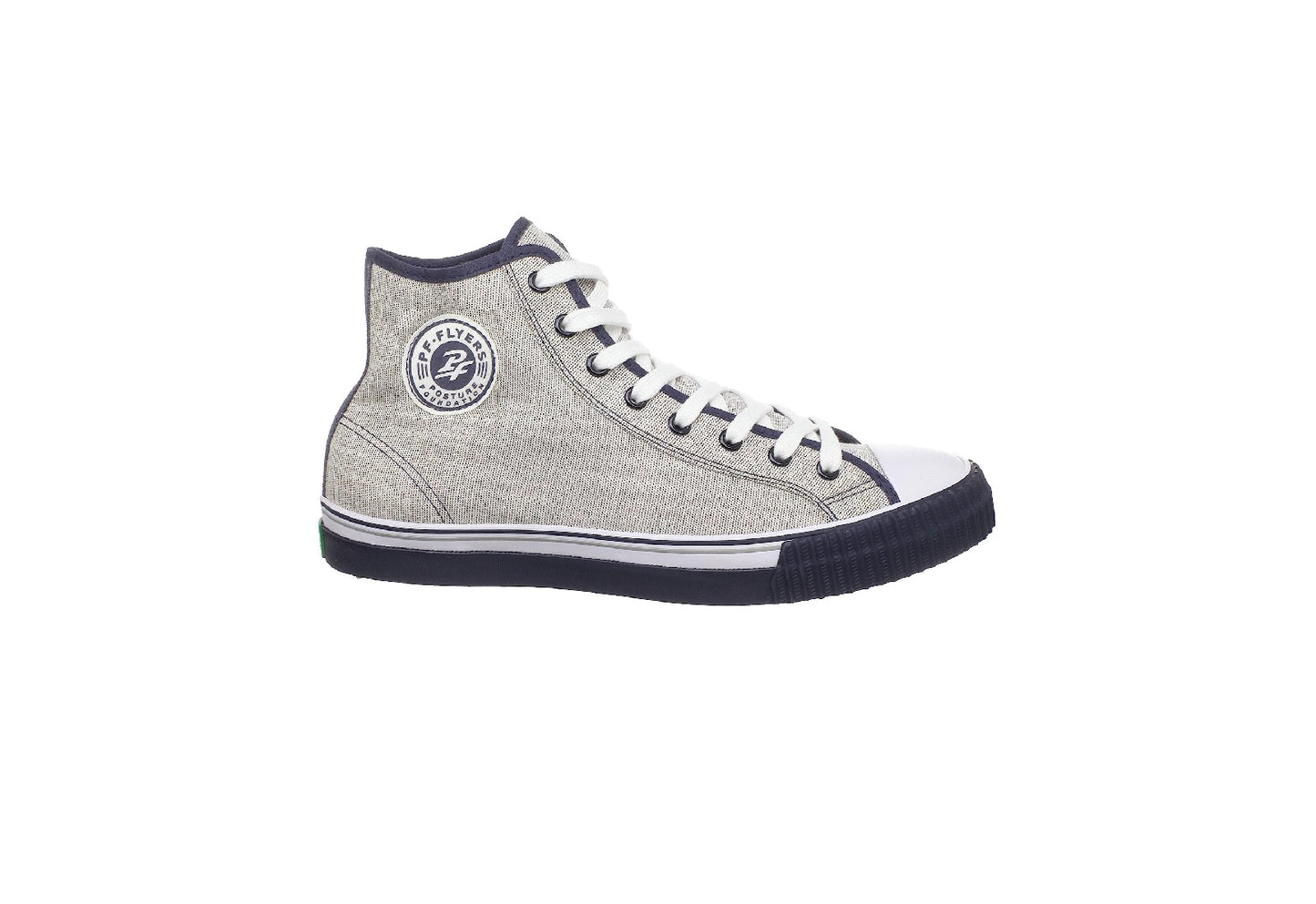 PF Flyers Center Hi Reissue, White/Navy (Men)