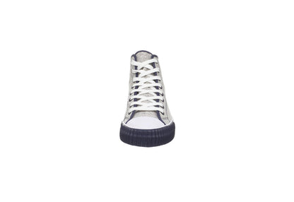 PF Flyers Center Hi Reissue, White/Navy (Women)