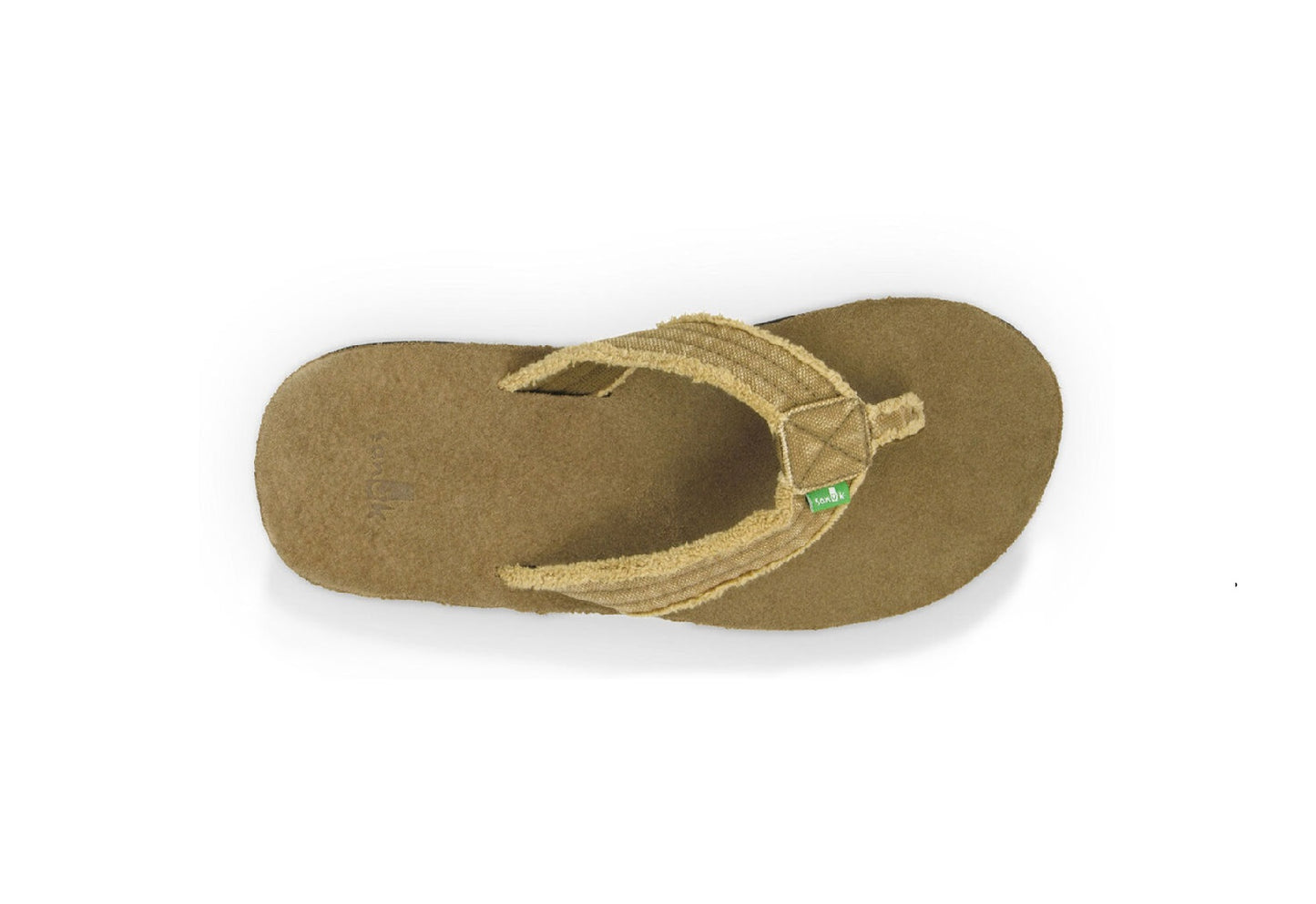 Sanuk Men's Fraid Not Flip Flops, Khaki