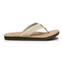 Sanuk Men's Fraid Not Flip Flops, Natural