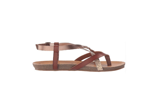 Blowfish Malibu Women's Granola-B Sandals, Scotch/Amber/Desert Rose Mirage Snake