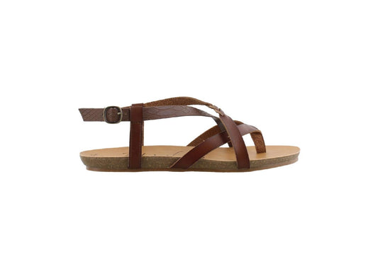 Blowfish Malibu Women's Granola-B Sandals, Whiskey Dyecut/Tobacco Snake Charmer