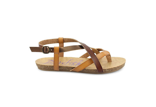 Blowfish Malibu Women's Granola Sandals, Desert Bronze Whiskey