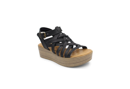 Blowfish Malibu Women's Luva Sandals, Black Amazon Rawhide