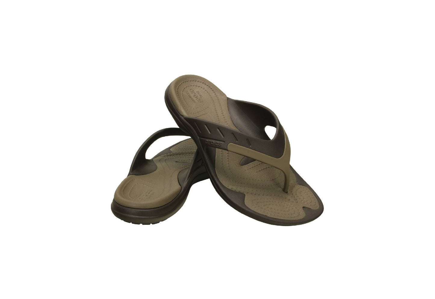 Crocs Modi Sport Flip-Flops, Espresso/Walnut (Men)