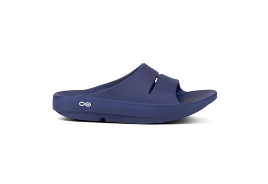 OOFOS OOahh Slide, Navy (Men)