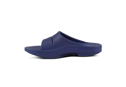 OOFOS OOahh Sport Slide, Navy/White (Men)