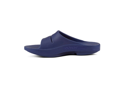 OOFOS OOahh Sport Slide, Navy/White (Women)